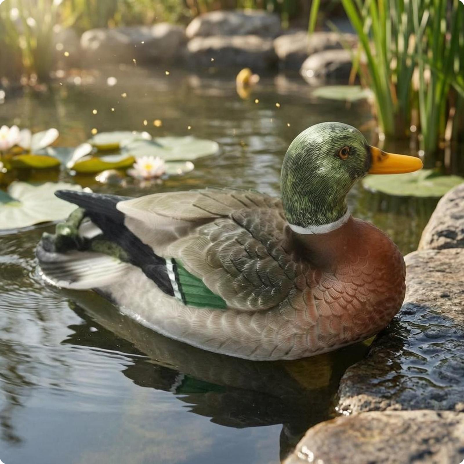 Figurka kaczki z żywicy, rzeźb – Aquarium recenzja i cena